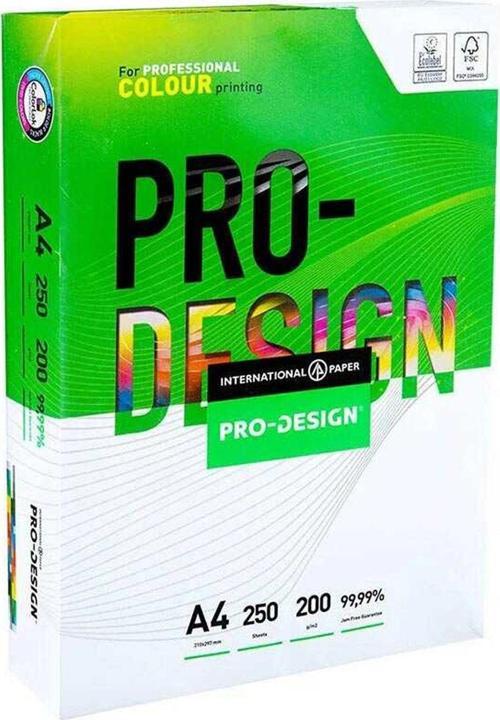 Pro-Design A4 250 gr 250 Yaprak Beyaz Fotokopi Kağıdı