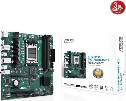 PRO B650M-CT-CSM DDR5 AMD B650 AM5 Soket DDR5 6400+(OC)MHz mATX Anakart