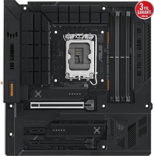 TUF Gaming B760M-BTF WIFI D5 Intel B760 Soket 1700 DDR5 7200(OC)MHz mATX Gaming (Oyuncu) Anakart