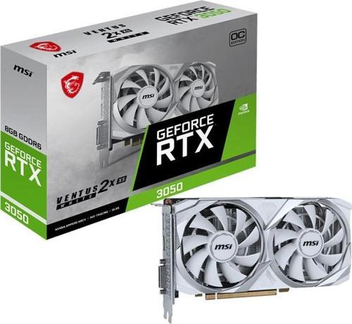 GeForce RTX 3050 VENTUS 2X XS 8G OC GDDR6 128bit DX12 White Gaming (Oyuncu) Ekran Kartı