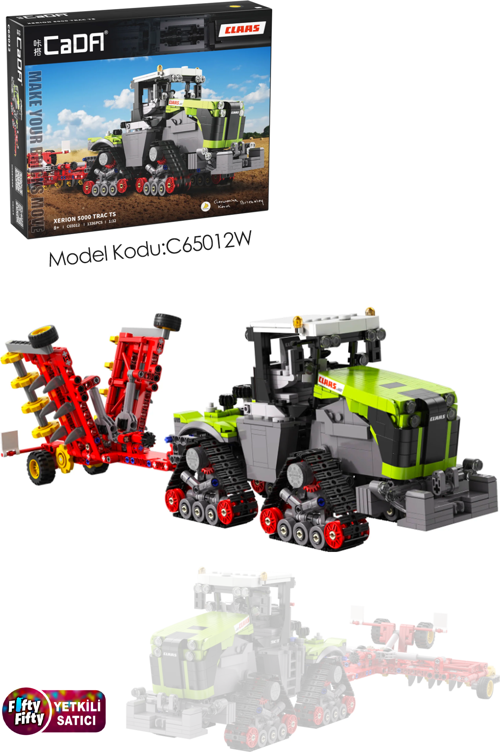 Cada  CLAAS XERION 5000 -C65012W (1336 Parça) Profesyonel Oyuncak Yapım Seti