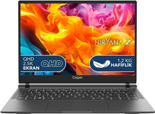 Nirvana Z100 i7-1355U 16GB LPDDR5 500GB SSD 14" W11H Oniks Siyah Laptop Z100.1355-BV00A-S-Q