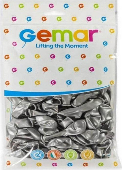 Gm-110-38 Metalik Balon Gümüş Renk -Dinamik Oyuncak