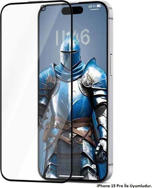 İphone 15 Pro Uyumlu Gerçek Corning Gorilla Glass Cam Ekran Koruyucu