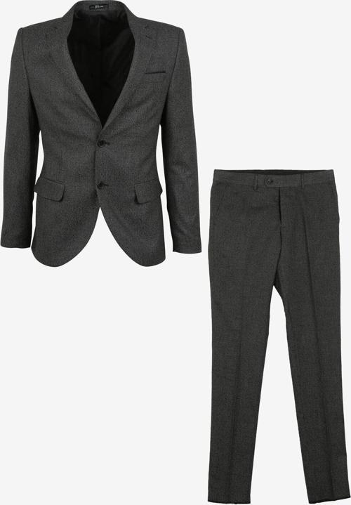 Normal Bel Slim Fit Siyah Erkek Takım Elbise Tk1006900246