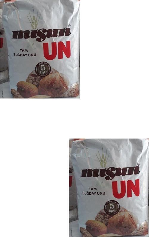 2 Adet Tam Buğday Unu,Esmer 5 Kg 2X5Kg