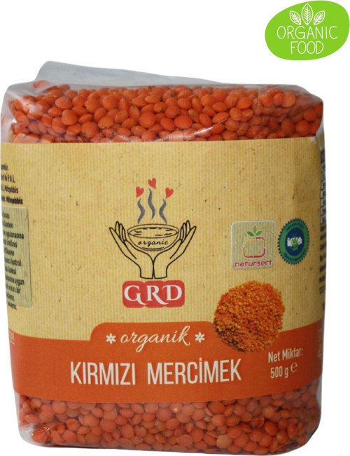Organik Kırmızı Mercimek 500 Gr