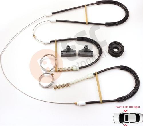 VW Polo MK3 6N1 6N2 1994-2001 2/3 Kapı 6N3837401 İçin Manuel Ön Sağ veya Sol Cam Kriko Tamir Seti