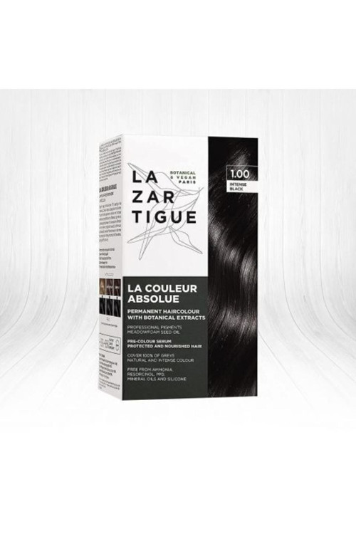 Lazartigue Absolue Colour Saç Boyası 1.00 Intense Black