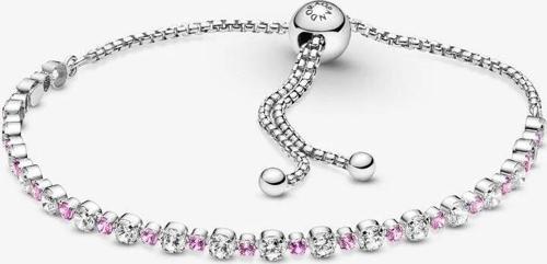 Işıltılı Zarafet Pembe ve Beyaz Bilezik 599377C02