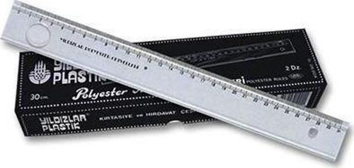 Standart Cetvel Plastik Mercekli 30 CM (24 Adet)