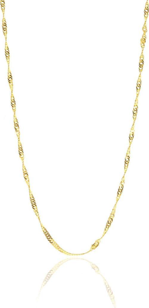 Gümüş altın renkli singapur modeli 45 cm zincir 