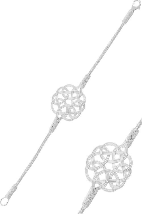 Gümüş beyaz kazaziye bileklik 