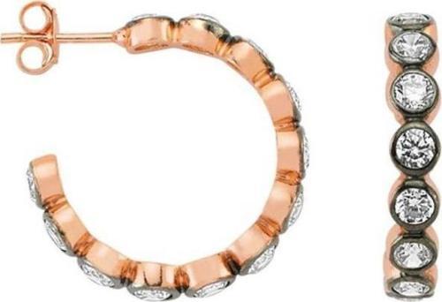 buyuk taşlı halka küpe 