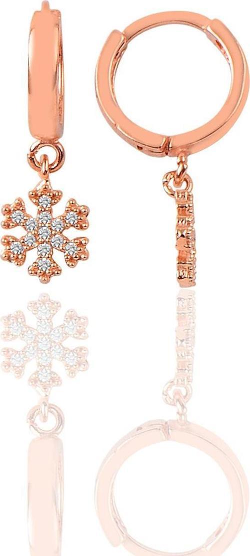 Gümüş taşlı kartanesi modeli halka küpe