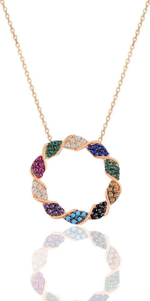 Gümüş sevgi çemberi kolye 