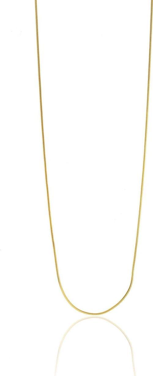 Gümüş yaldızlı italyan yılan zincir kolye 