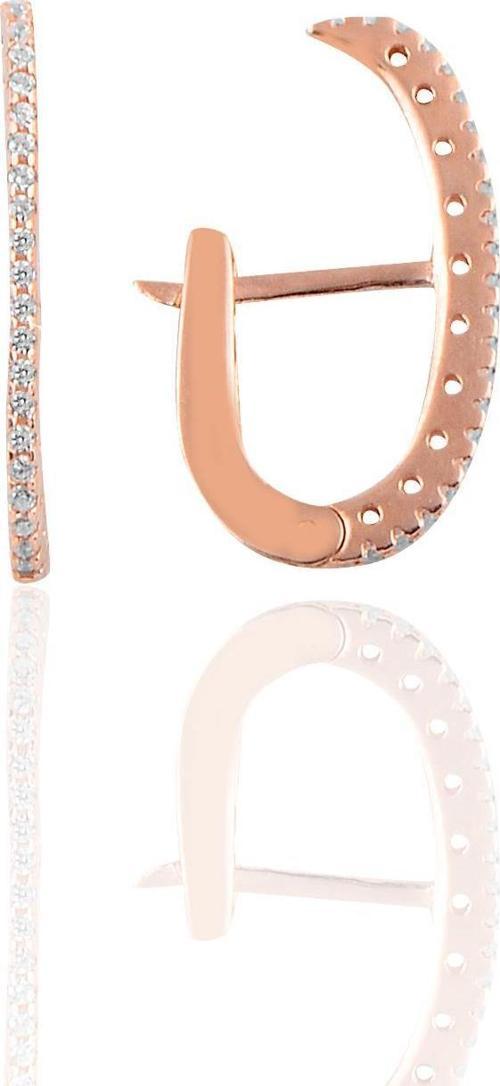 Gümüş style j modeli küpe 