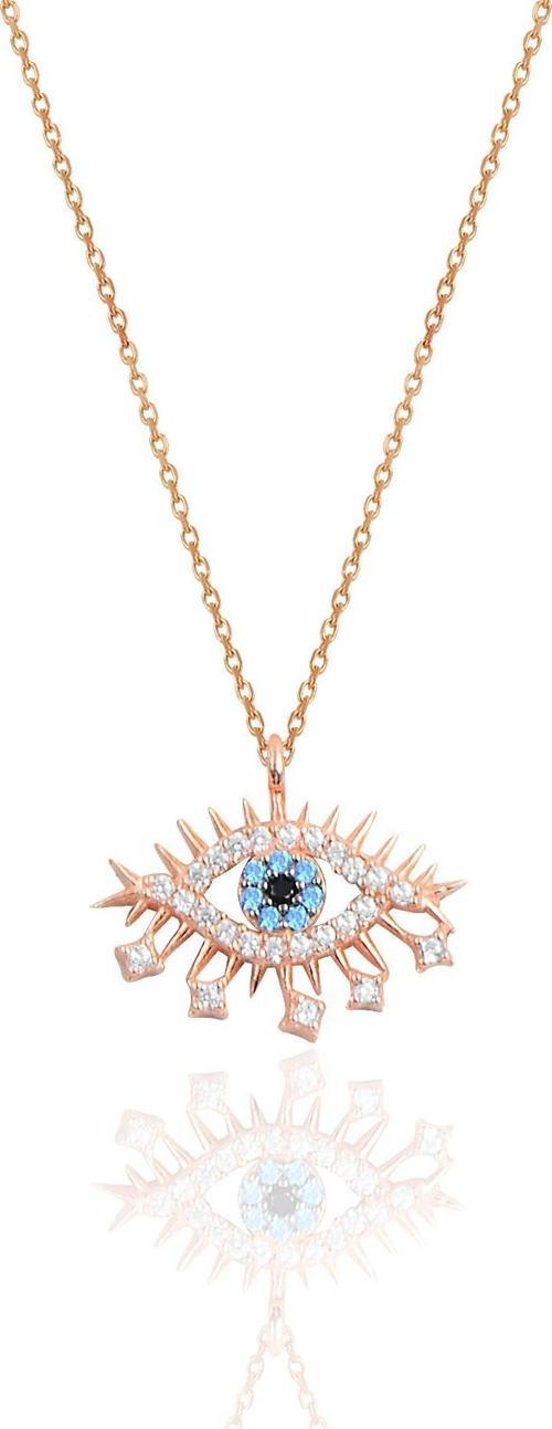 Gümüş rose lareyn kolye