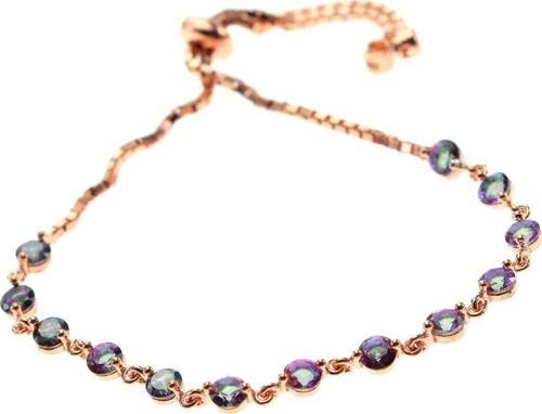 mistik topaz taşlı asansörlü bileklik 