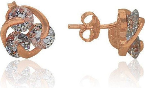Kristalize taşlı pervane Küpe
