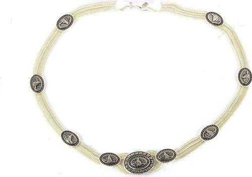 Osmanlı tuğralı midyat hasırı kolye