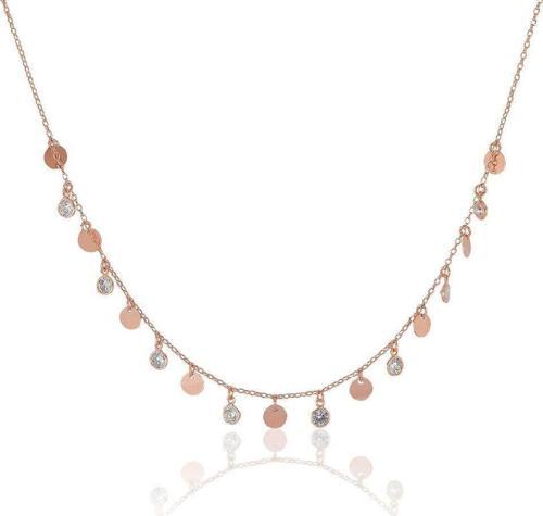 pullu ve zirkon taşlı kolye 