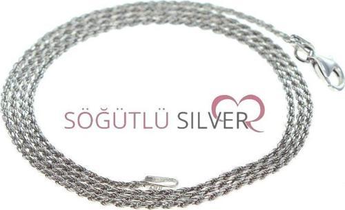 Rodyumlu Burgu Kolye Zincir 