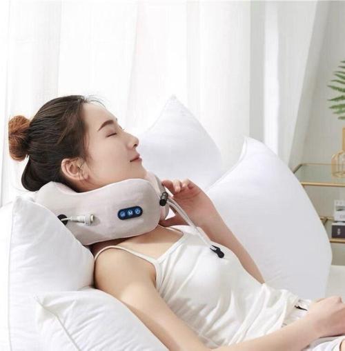 U Şeklinde Şarjlı Boyun Masaj Yastığı Hijyenik Kumaş TP-1029