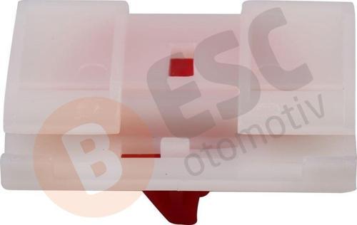 Renault için 10 Adet Yan Pervaz Klipsi Kırmızı Beyaz 7701040837