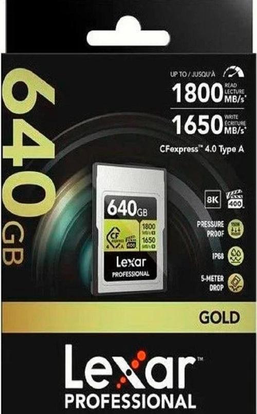 640GB Professional Gold CFexpress 4.0 Type A Hafıza Kartı