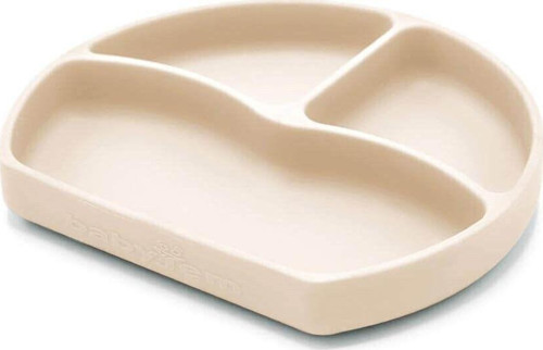 Vakum Tabanlı Silikon Tabak Ekru - Bpa Içermez