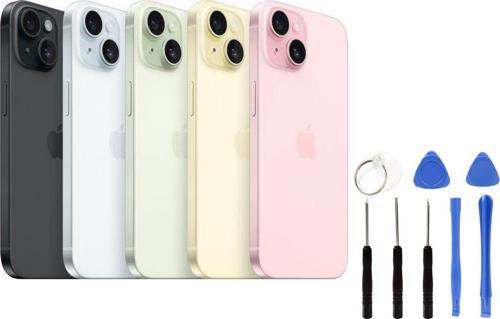 Apple İphone 15 Arka Kapak +B7000 Yapıştırıcı+Tamir Seti