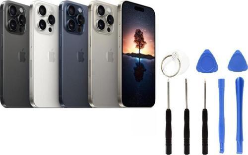 Apple İphone 15 Pro Max Arka Kapak +B7000 Yapıştırıcı+Tamir Seti