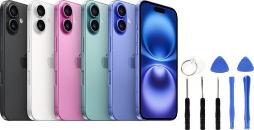 Apple İphone 16 Arka Kapak +B7000 Yapıştırıcı+Tamir Seti