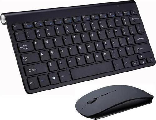 Mini Düz Sessiz Kablosuz Klavye + Mouse (Yurt Dışından)