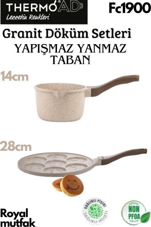 2'Li Vizon Set (Sosluk&Sütlük-Emojili Pankek Tavası)