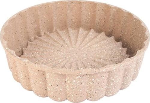Alüminyum Döküm Granit Turta Tart Kalıbı 26 Cm Vizon
