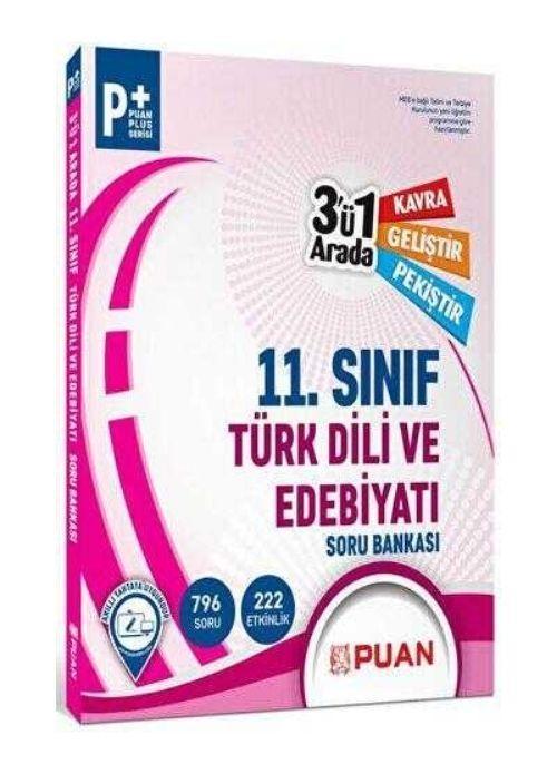 11. Sınıf Türk Dili ve Edebiyatı 3`ü 1 Arada Soru Bankası Puan Yayınları