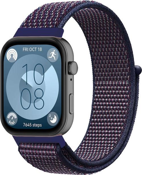 Huawei Watch Fit 3 Uyumlu Woven Örgü Naylon Kordon