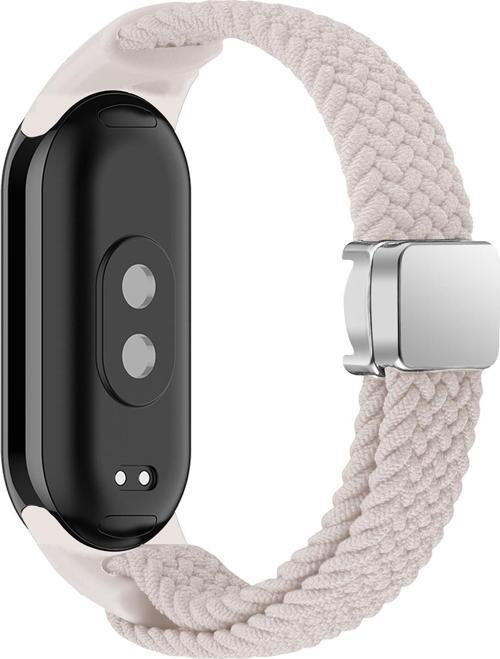 Xiaomi Mi Band 8 Mi Band 9 Uyumlu Manyetik Mıknatıslı Band Örgü Kordon Kayış