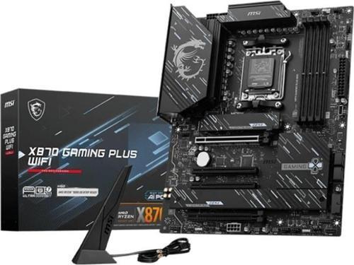 X870 GAMING PLUS WIFI AM5 DDR5 8200MHZ(OC) 3x M.2 USB4 HDMI 5G LAN WIFI 7 RGB ATX