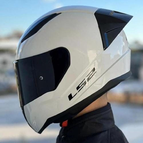 Rapid 2 Race Full Face Motosiklet Kaskı Yarış Spoiler +  Şeffaf + Siyah Vizörlü