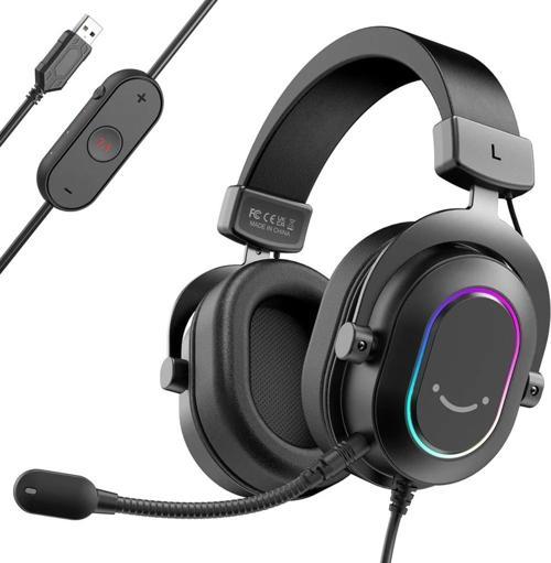 Ampligame H6 Mikrofonlu Oyuncu Kulaklık - Bilgisayar Kulaklık - Rgb Yayıncı Kulaklık