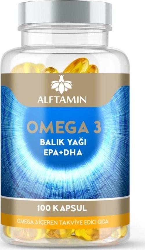 Alftamın Omega 3 Balık Yağı 100 Kapsül Epa+Dpa