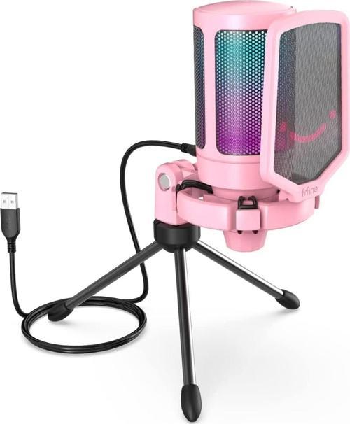 Ampligame A6V Yayıncı Oyuncu Podcast Youtuber Rgb Usb Mikrofon