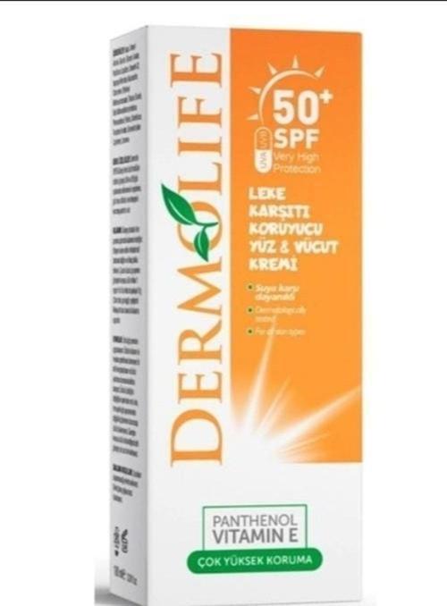 2 Adet Leke Karşıtı Yüz Ve Vücut Gunes Kremi 50 Spf Suya Dayanıklı Panthenol Vitamin E