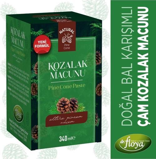 Natural Çam Kozalak Macunu Kara Mürver Karışımlı 340 Ml.