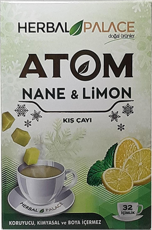 Organik Atom Çayı Nane Limon Doğal Lezzet 150 Gr