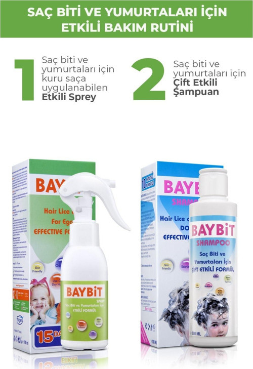 Saç Biti Bit Spreyi 100 Ml + Bit Şampuanı 200 Ml